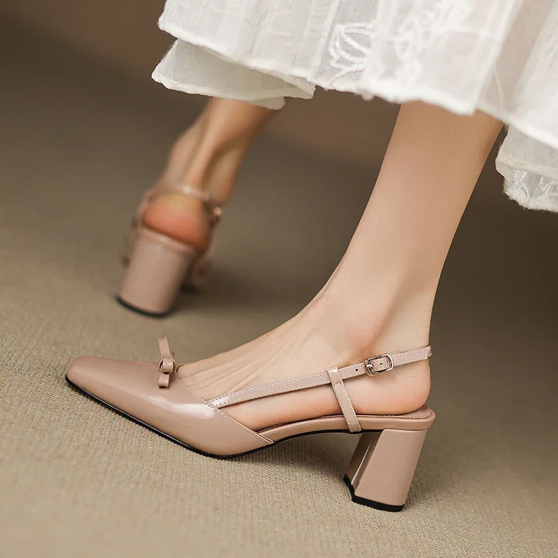 Melani Genuine Leather Heels