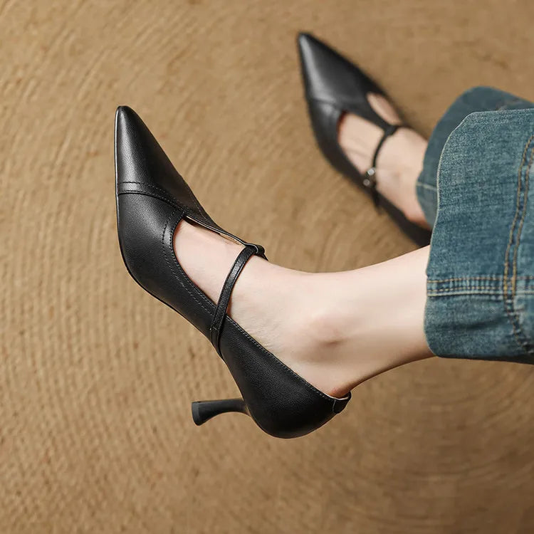 Lorena Genuine Leather Heels