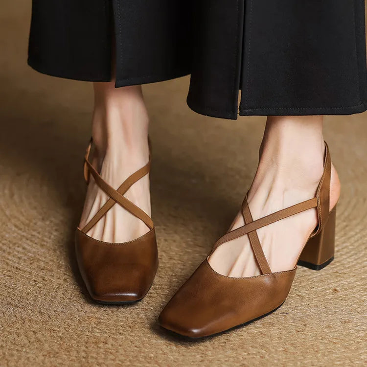 Petra Genuine Leather Heels