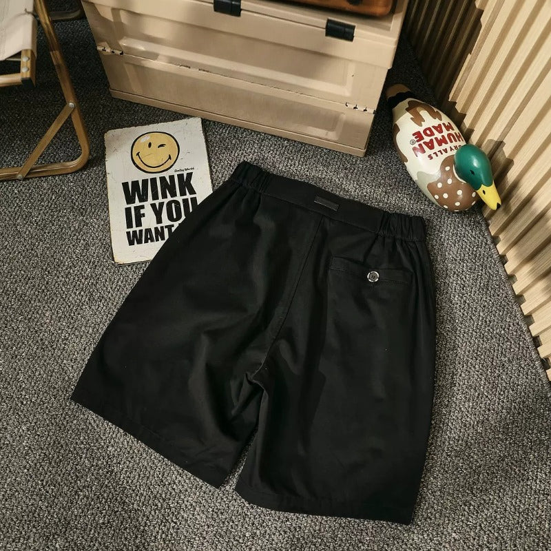 Wide-leg Casual Cotton Shorts