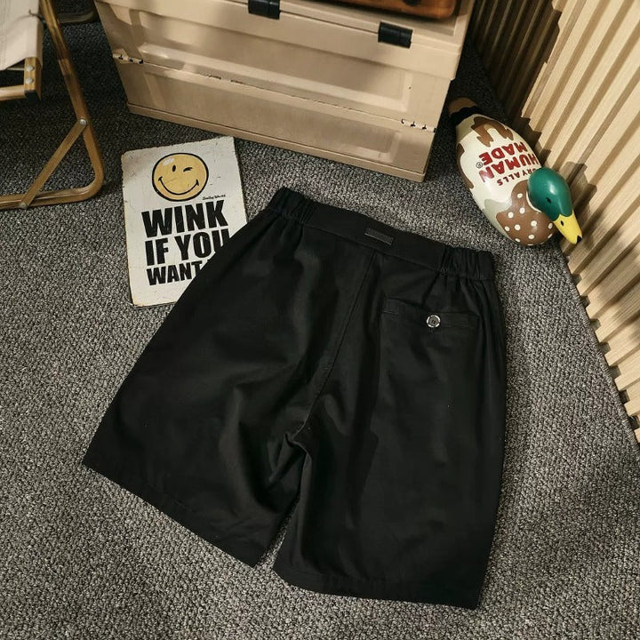 Wide-leg Casual Cotton Shorts