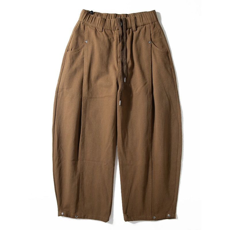 Japanese Loose Casual Drapey Cotton Lyocell Trousers