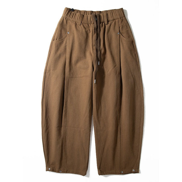 Japanese Loose Casual Drapey Cotton Lyocell Trousers