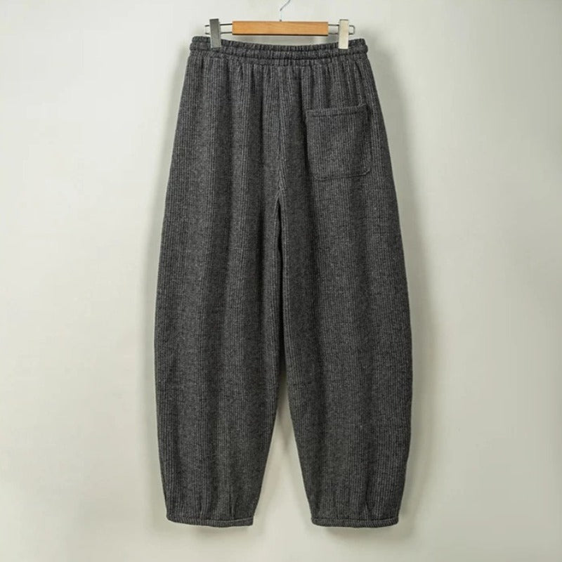 Loose Heavyweight Woolen Balloon Trousers