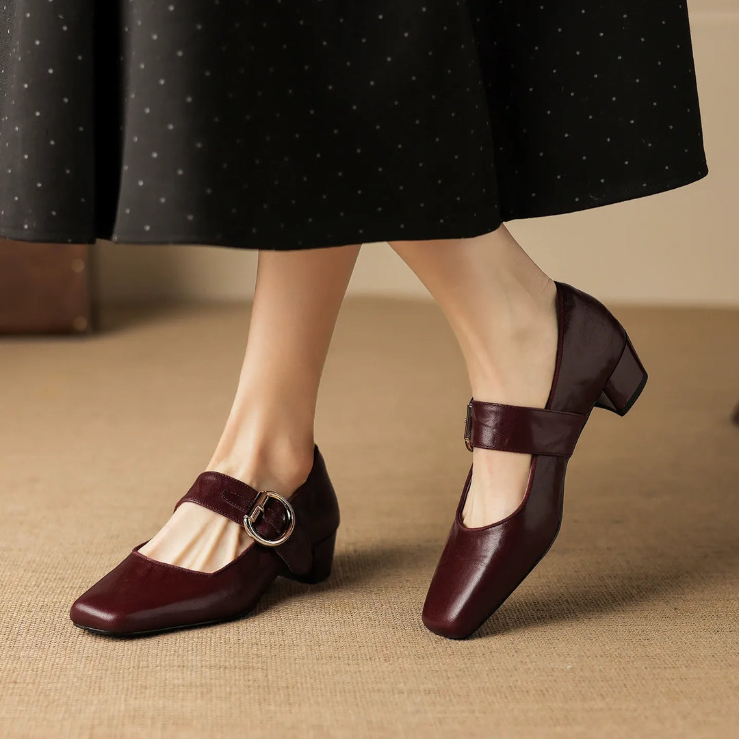 Vivi Genuine Leather Heels
