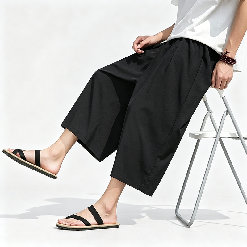 Ice Silk Thin Loose Wide-leg Casual Pants