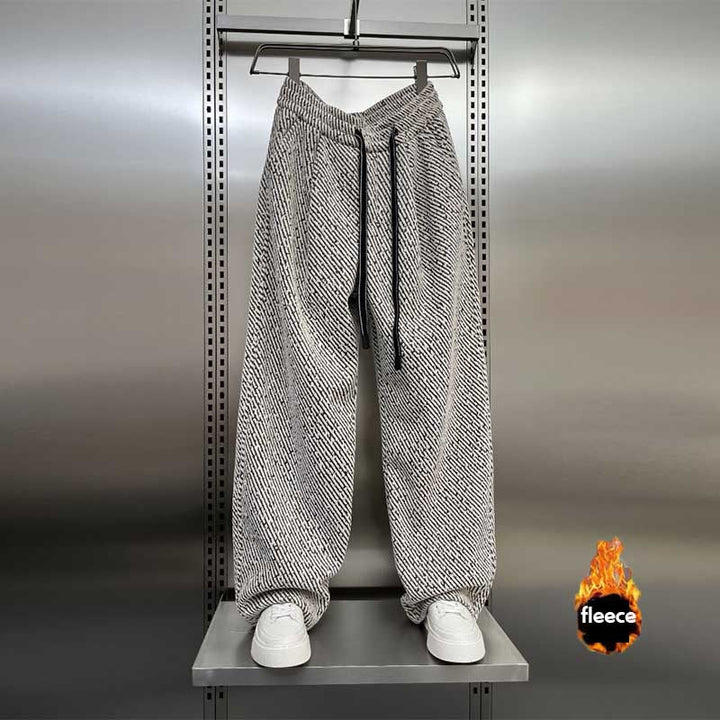 Retro Casual Chenille Wide-leg Pants