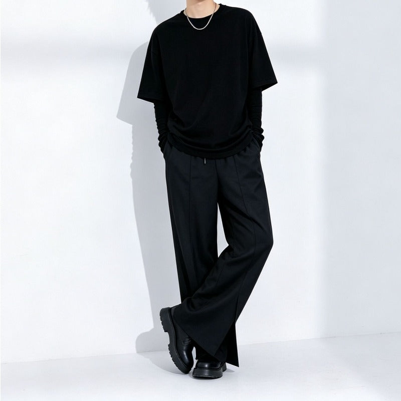 Japanese Loose High-waist Straight Wide-leg Pants