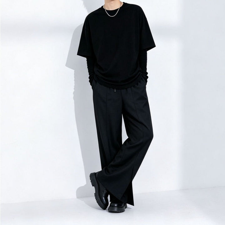 Japanese Loose High-waist Straight Wide-leg Pants