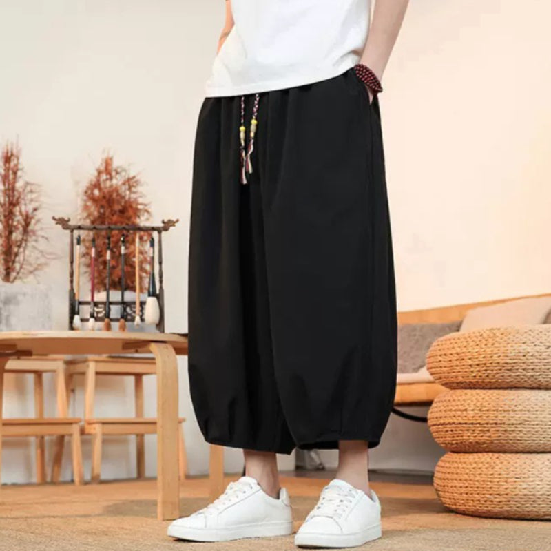Lantern Loose Casual Cropped Pants