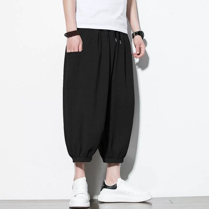 Ice Silk Thin Drape Casual Loose Wide-leg Pants