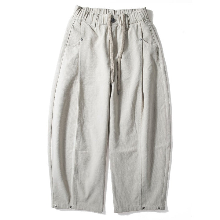 Japanese Loose Casual Drapey Cotton Lyocell Trousers