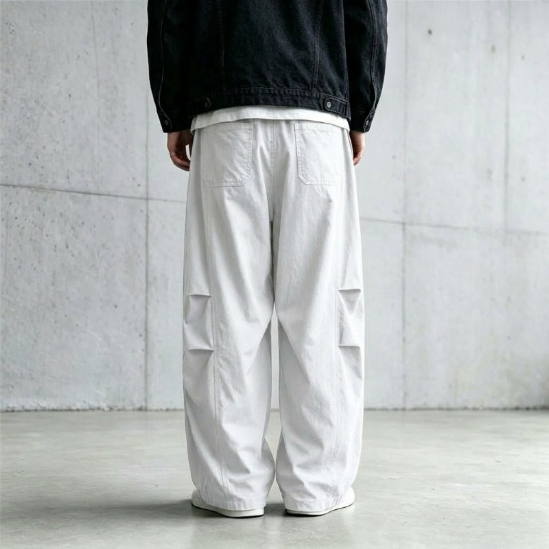 Japanese Lightweight Drawstring Straight-leg Casual Pants