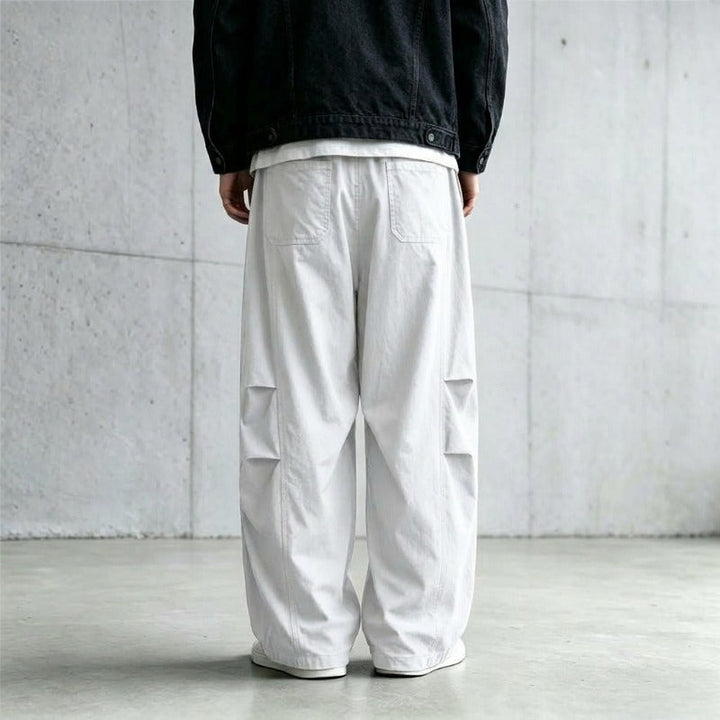 Japanese Lightweight Drawstring Straight-leg Casual Pants