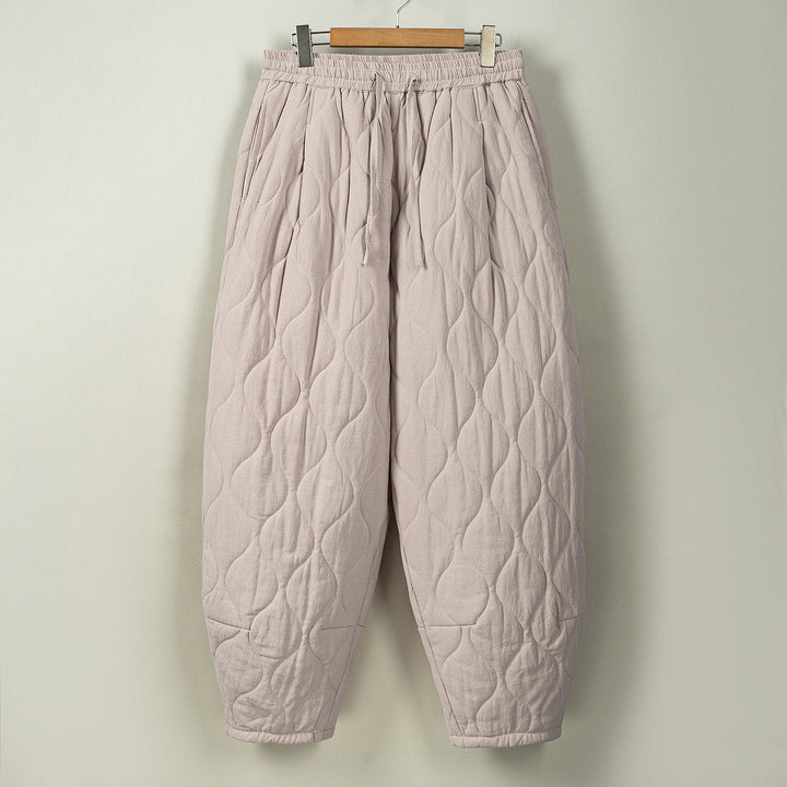 Japanese Retro Quilted Padded Loose Lantern Pants