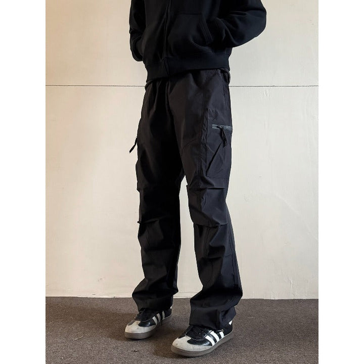 Quick-dry Loose Straight-leg Multi Pocket Utility Cargo Pants