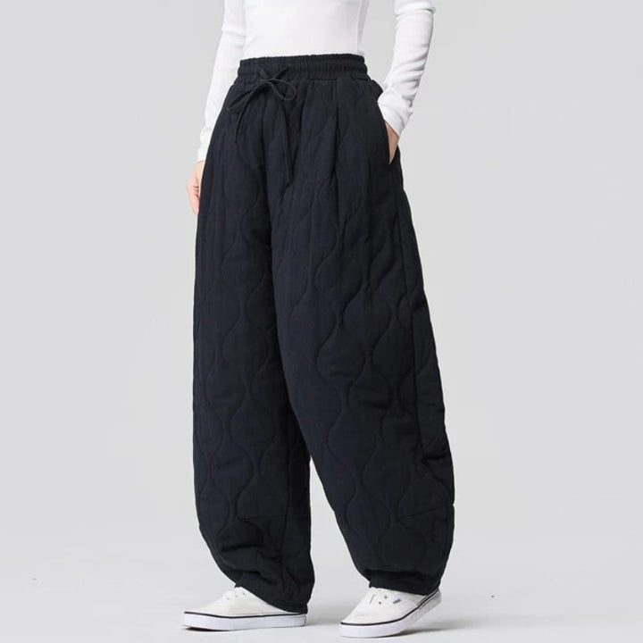 Japanese Retro Quilted Padded Loose Lantern Pants