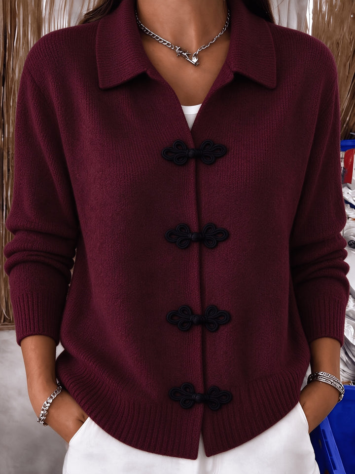 Lapel Cardigan Sweater
