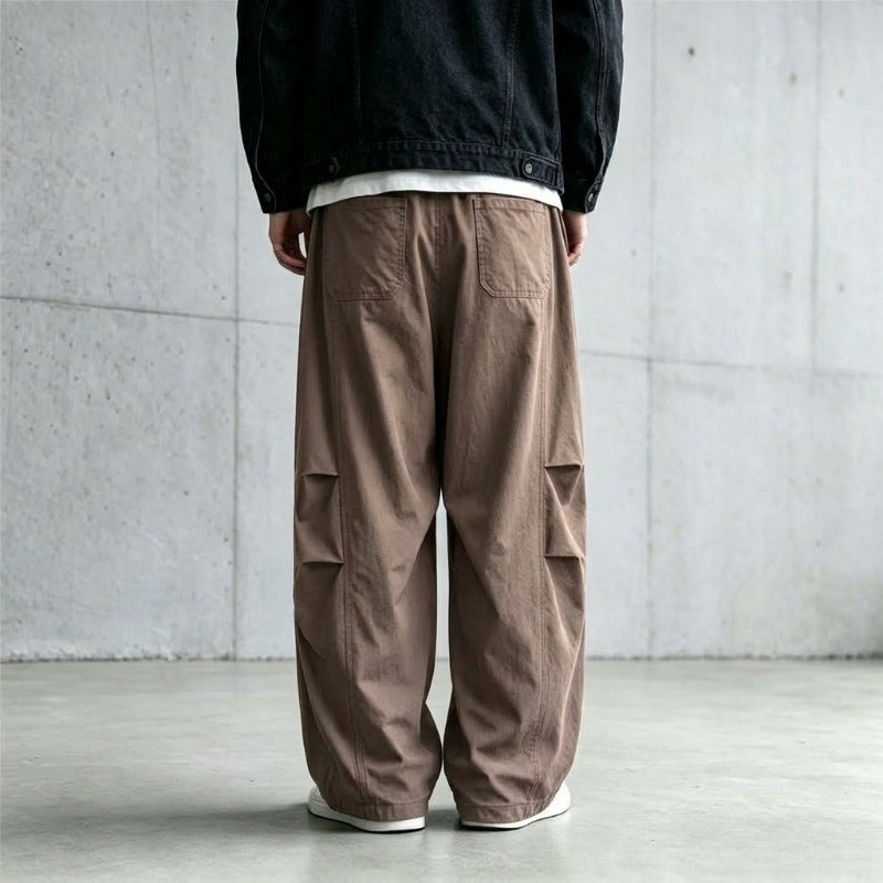 Japanese Lightweight Drawstring Straight-leg Casual Pants