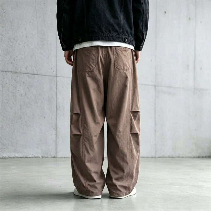 Japanese Lightweight Drawstring Straight-leg Casual Pants