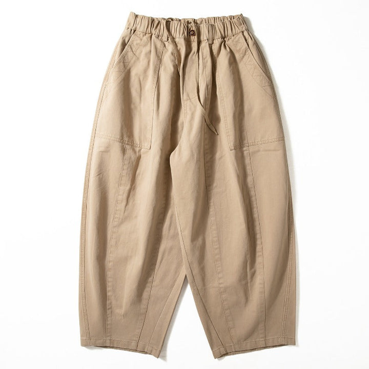 Japanese Heavyweight Cotton Silhouette Loose Fit Harem Pants