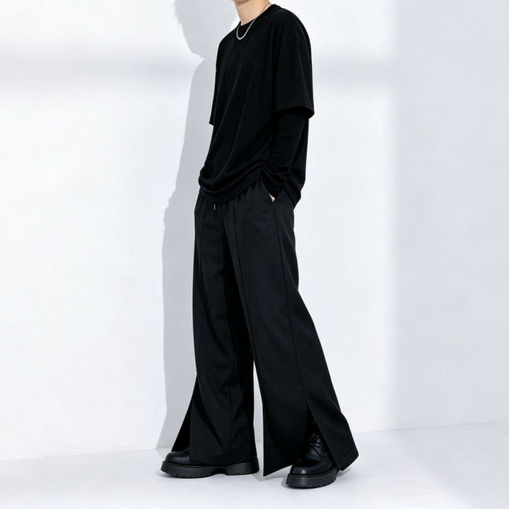 Japanese Loose High-waist Straight Wide-leg Pants