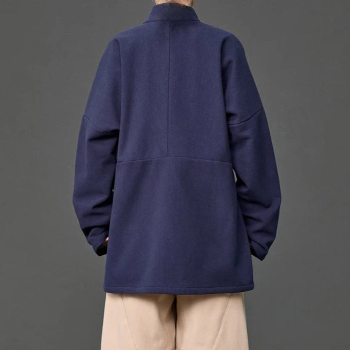 Winter Fleece-lined Layering Robe Coat