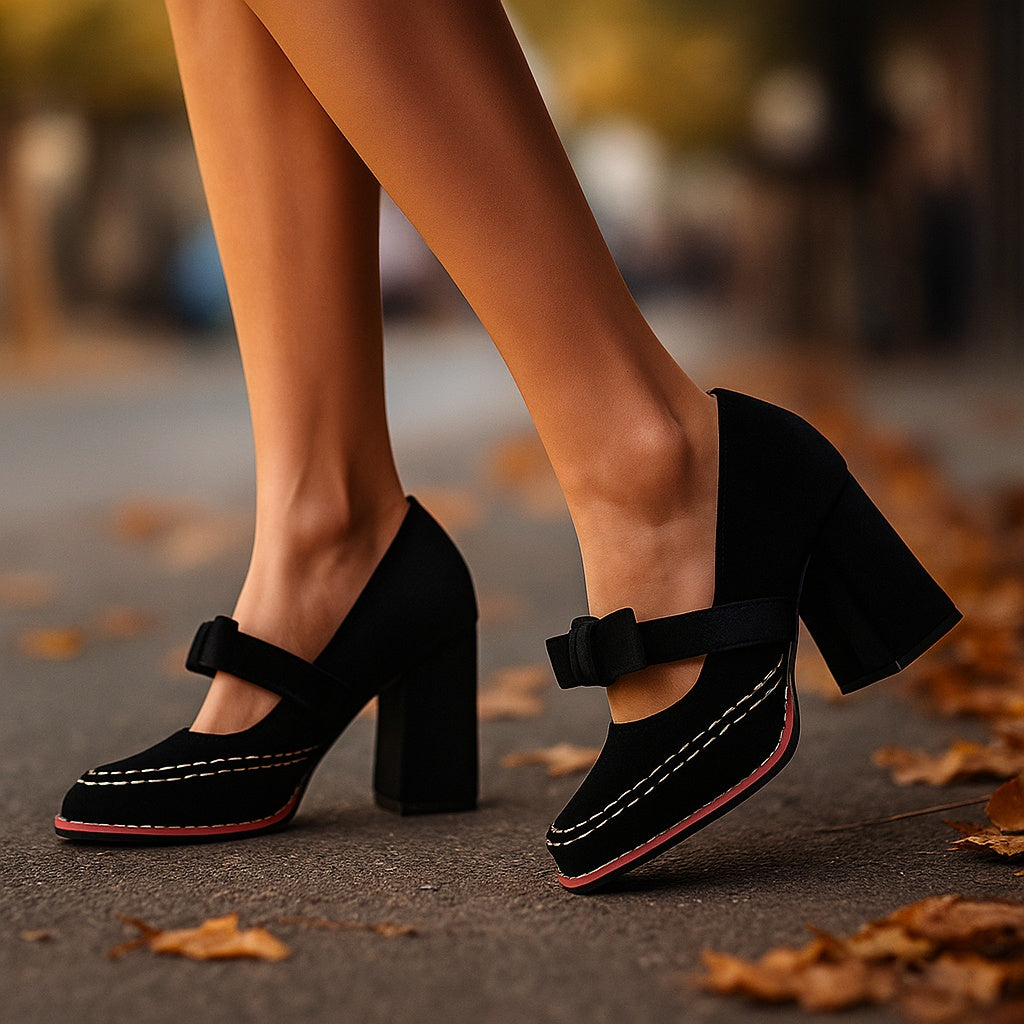 Clair Block Heels