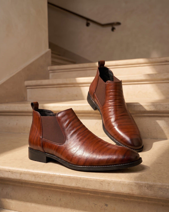 Zeno Leather Chelsea Boot