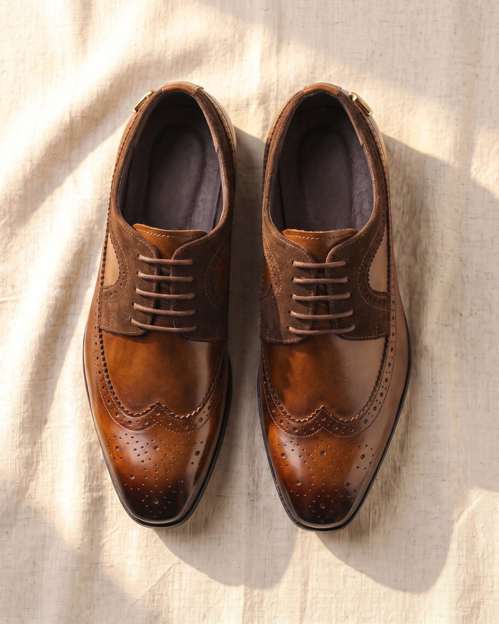 Alvaro Faux Leather Brogue
