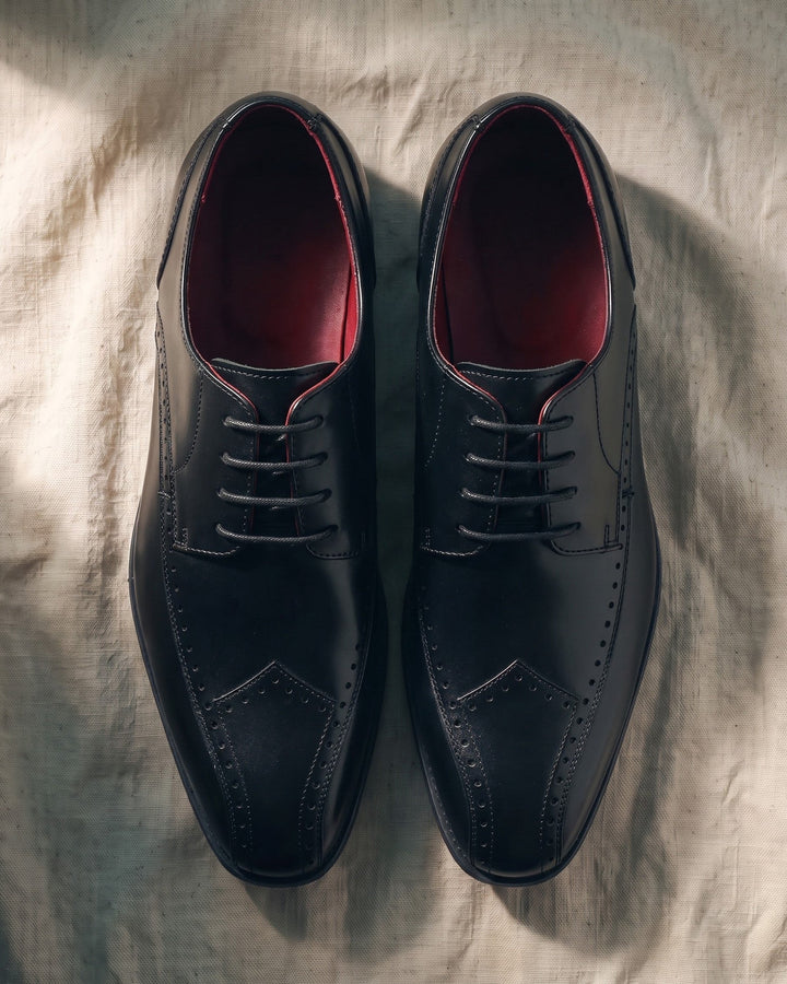 Ettore Leather Brogue Derby