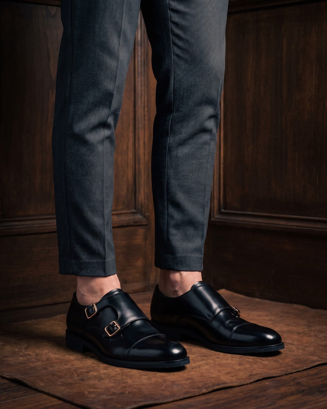 Severino Leather Monk Strap
