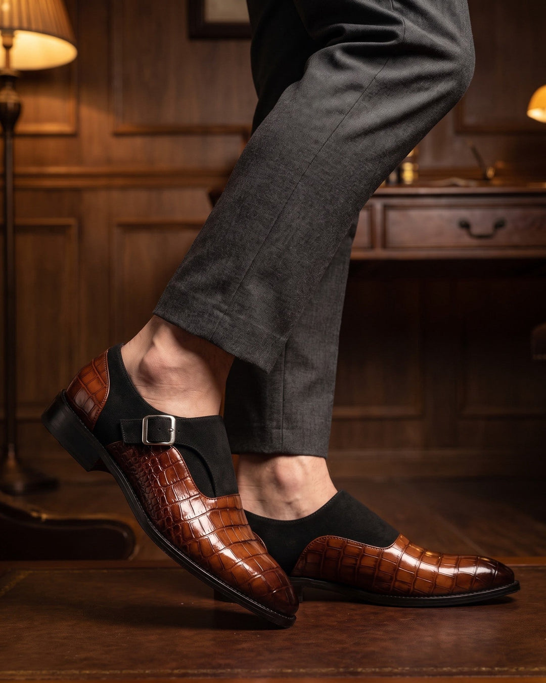 Pablo Leather Monk Strap