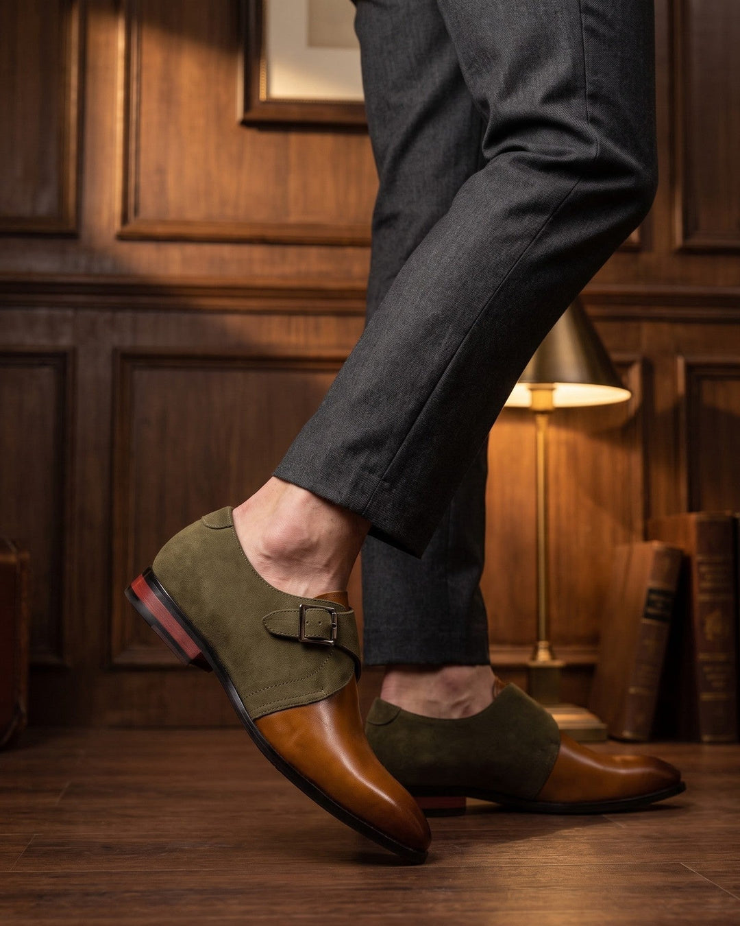Benito Leather Monk Strap