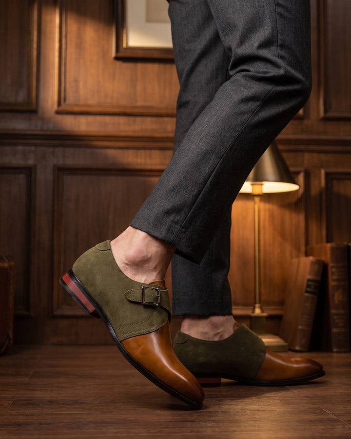 Benito Leather Monk Strap