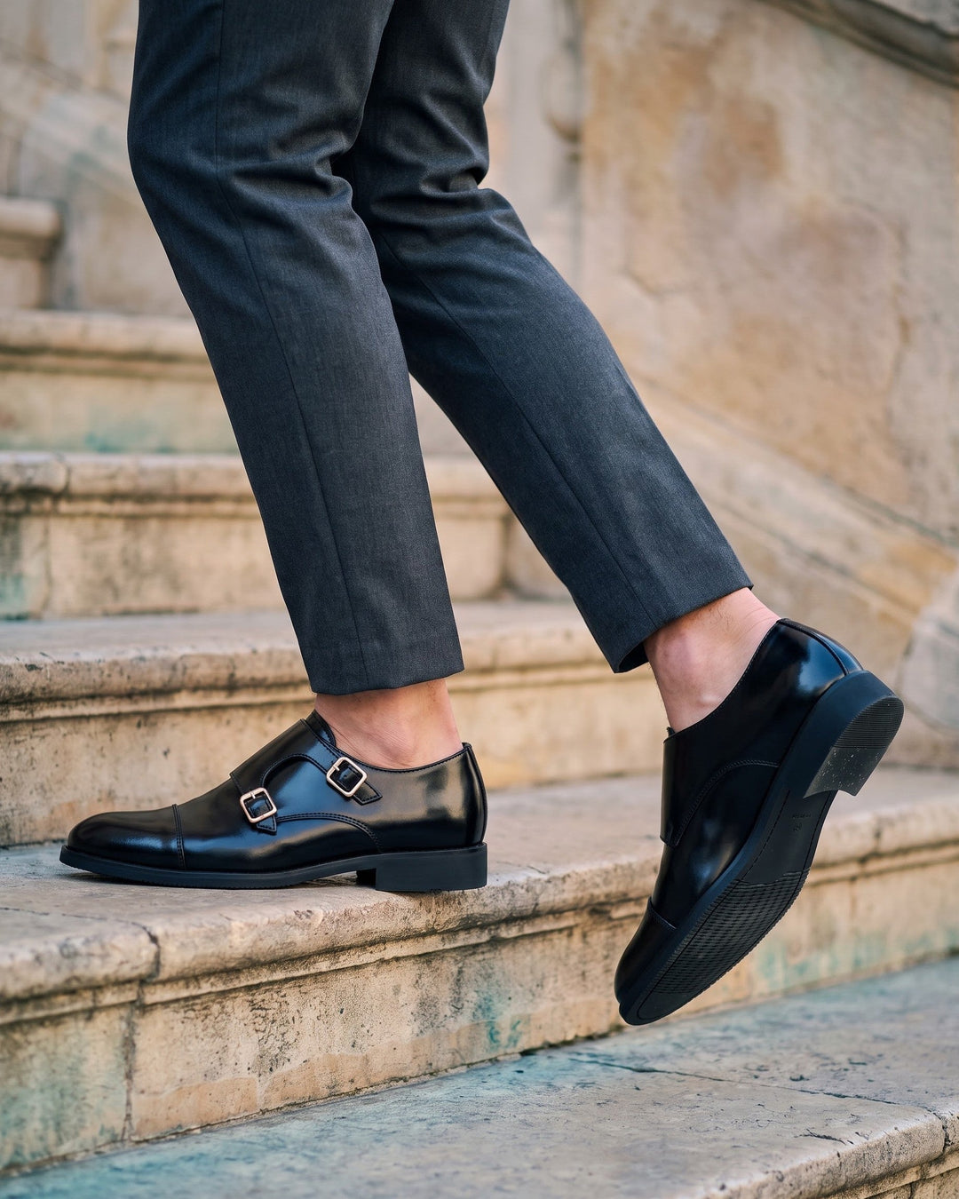 Severino Leather Monk Strap