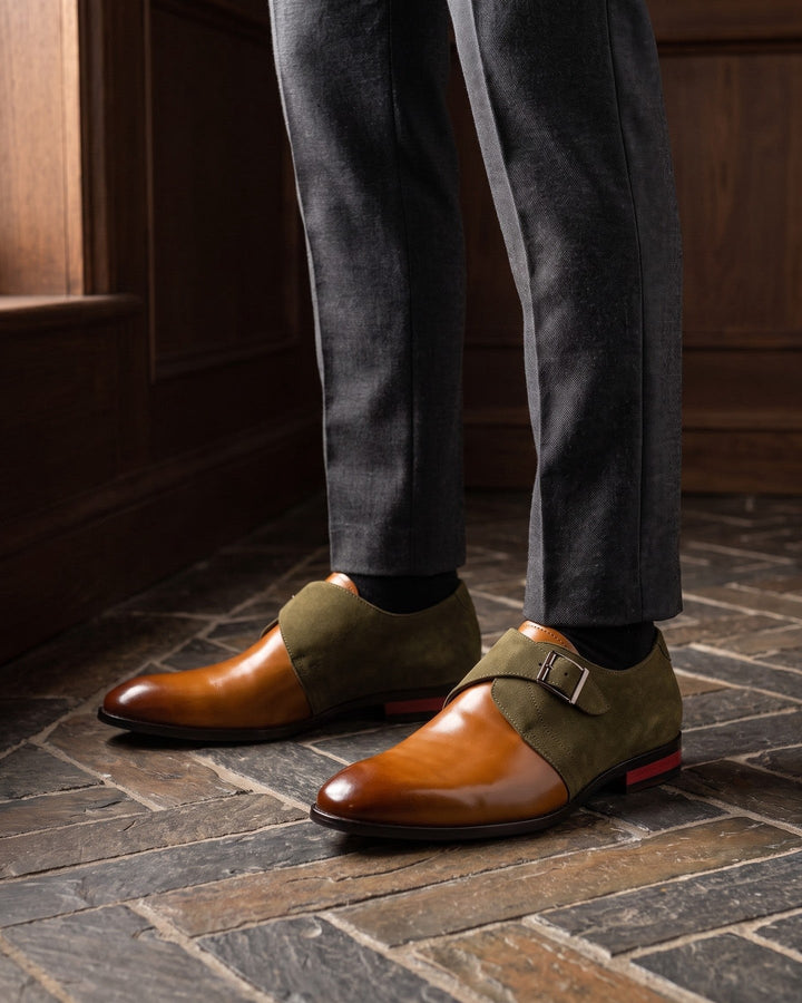 Benito Leather Monk Strap