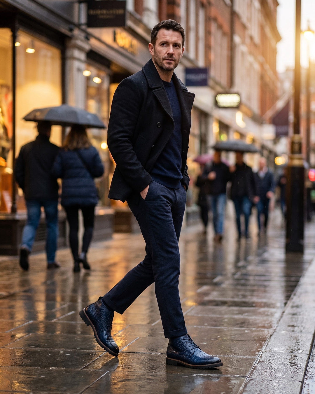 Domenico Leather Chukka Boot