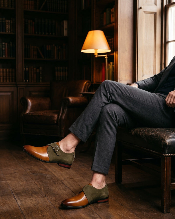 Benito Leather Monk Strap