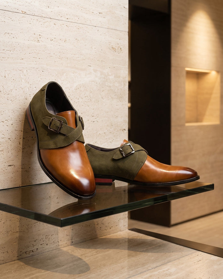 Benito Leather Monk Strap