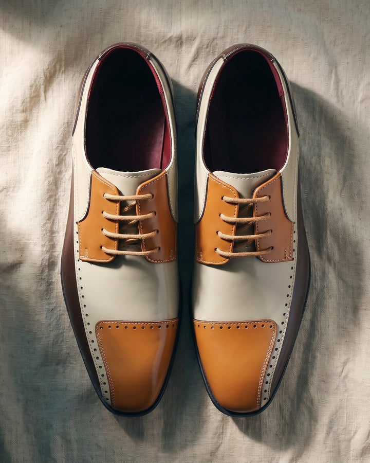 Ettore Leather Brogue Derby