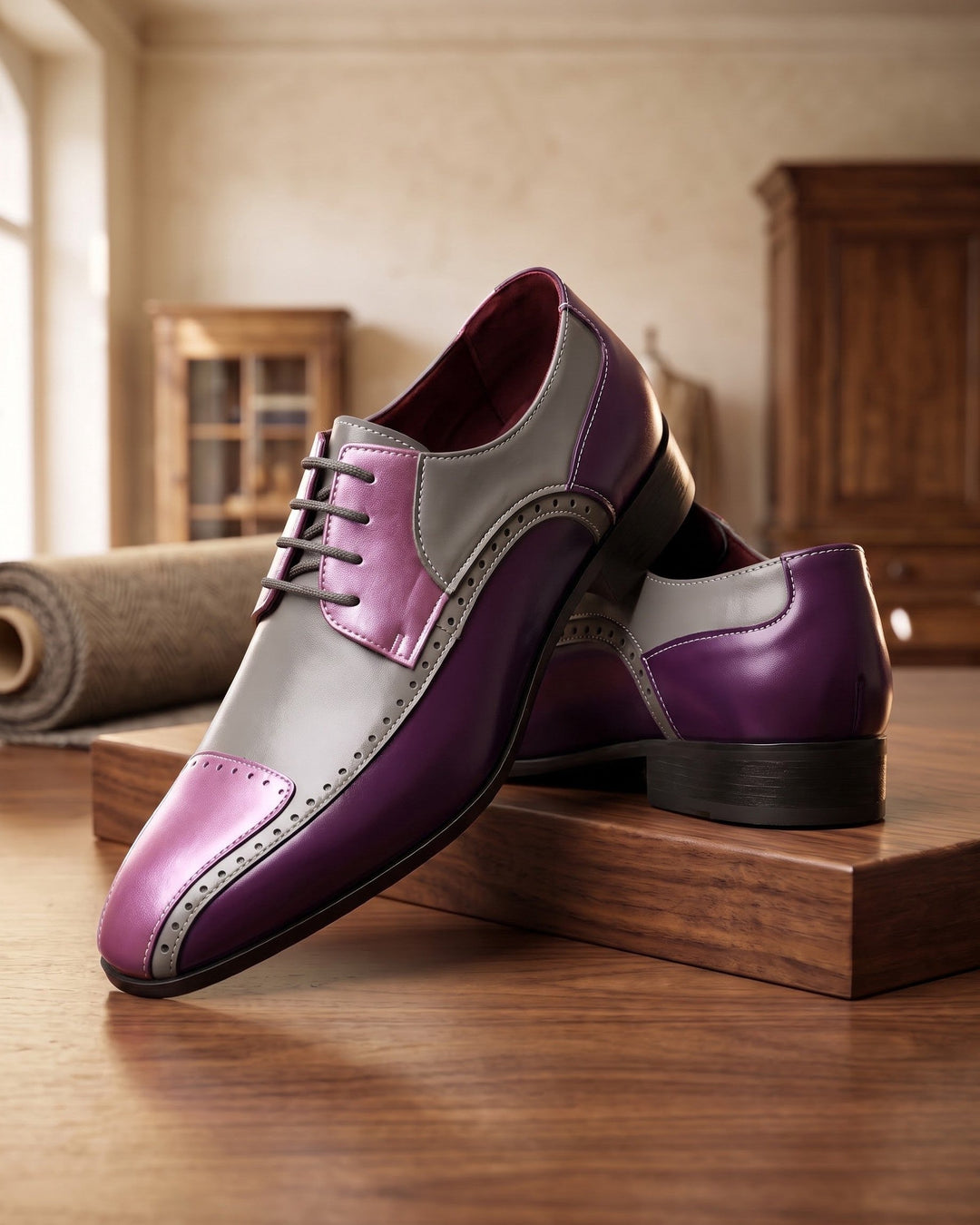 Ettore Leather Brogue Derby