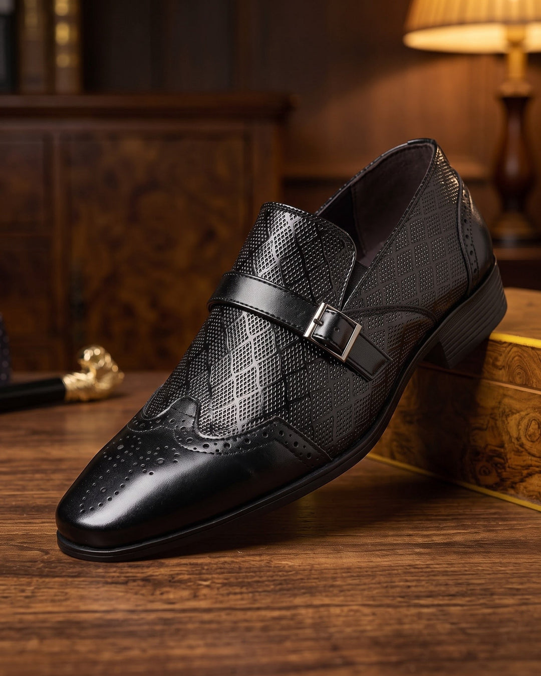 Federico Leather Monk Strap