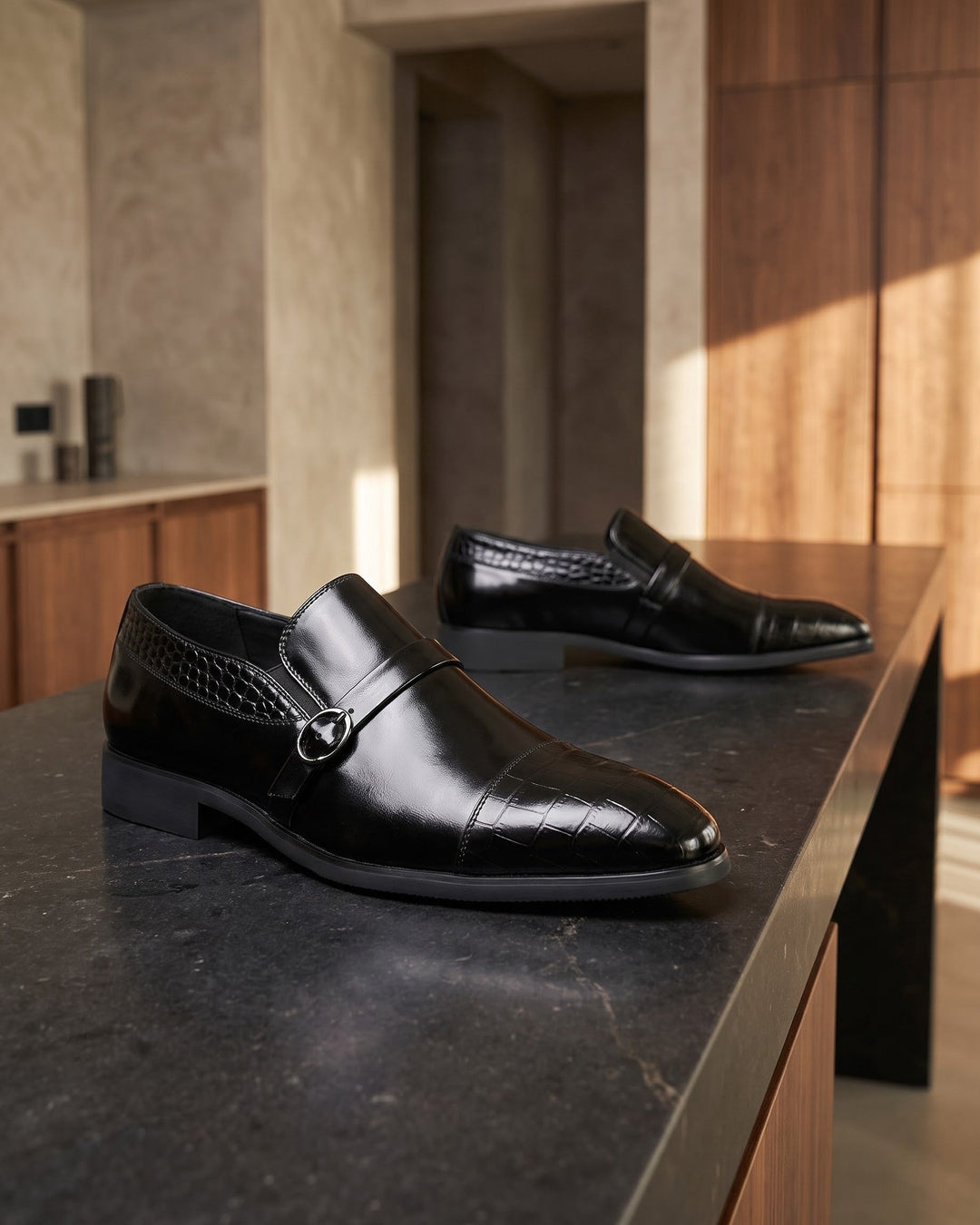 Eduardo Leather Monk Strap