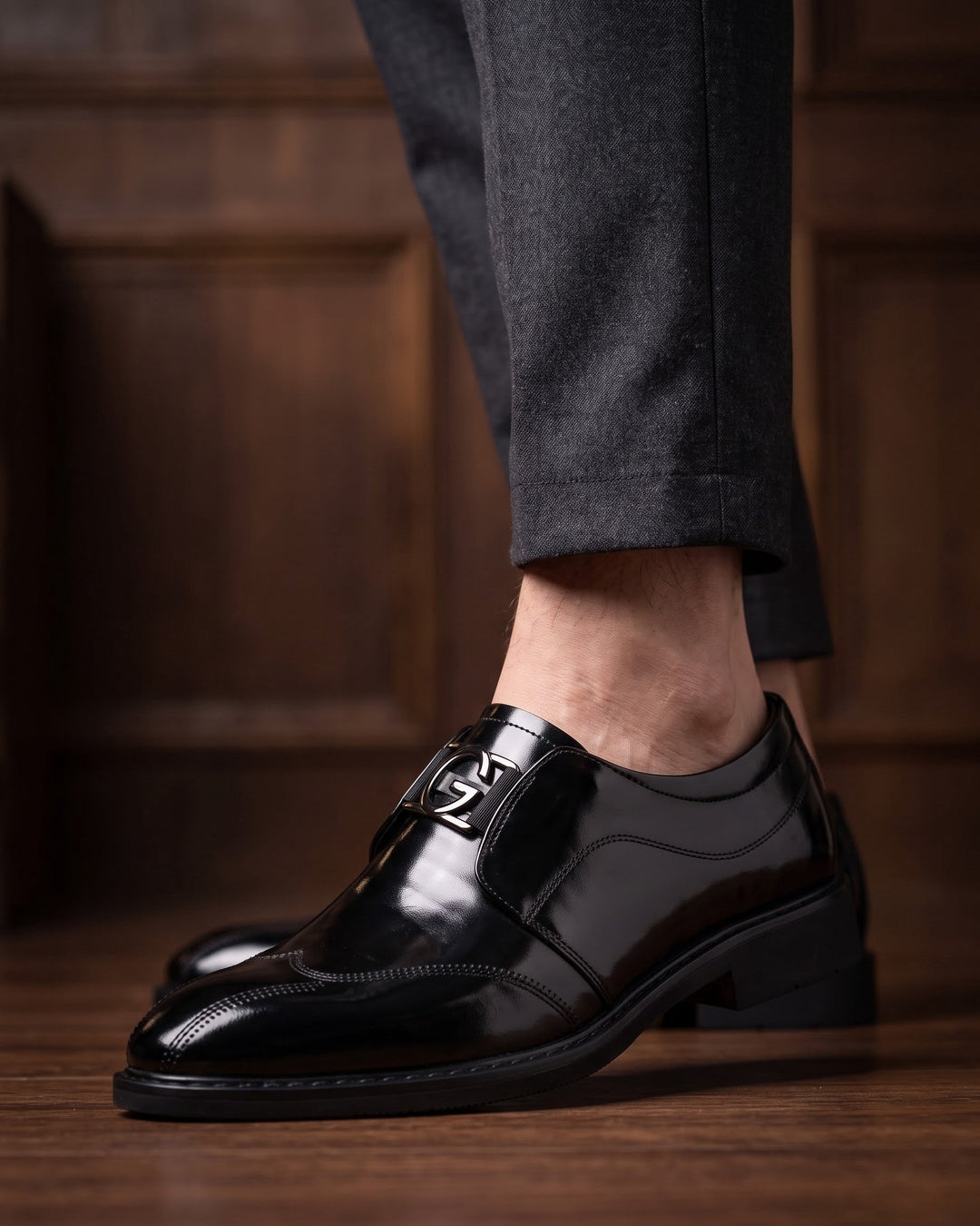 Carmelo Leather Monk Strap