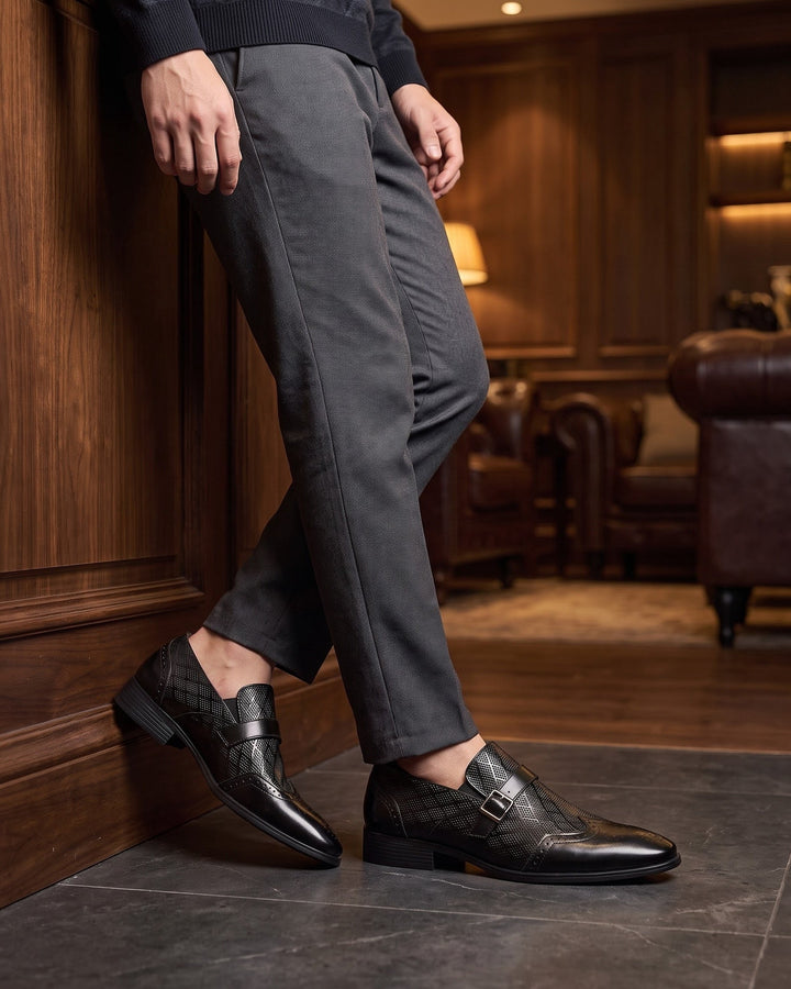 Federico Leather Monk Strap