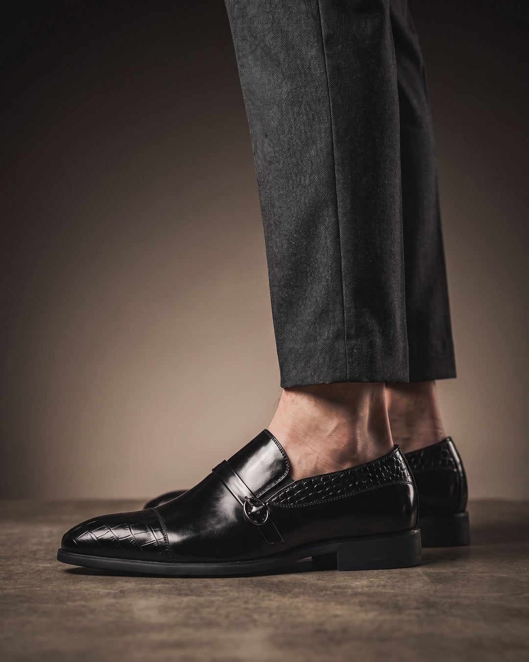 Eduardo Leather Monk Strap