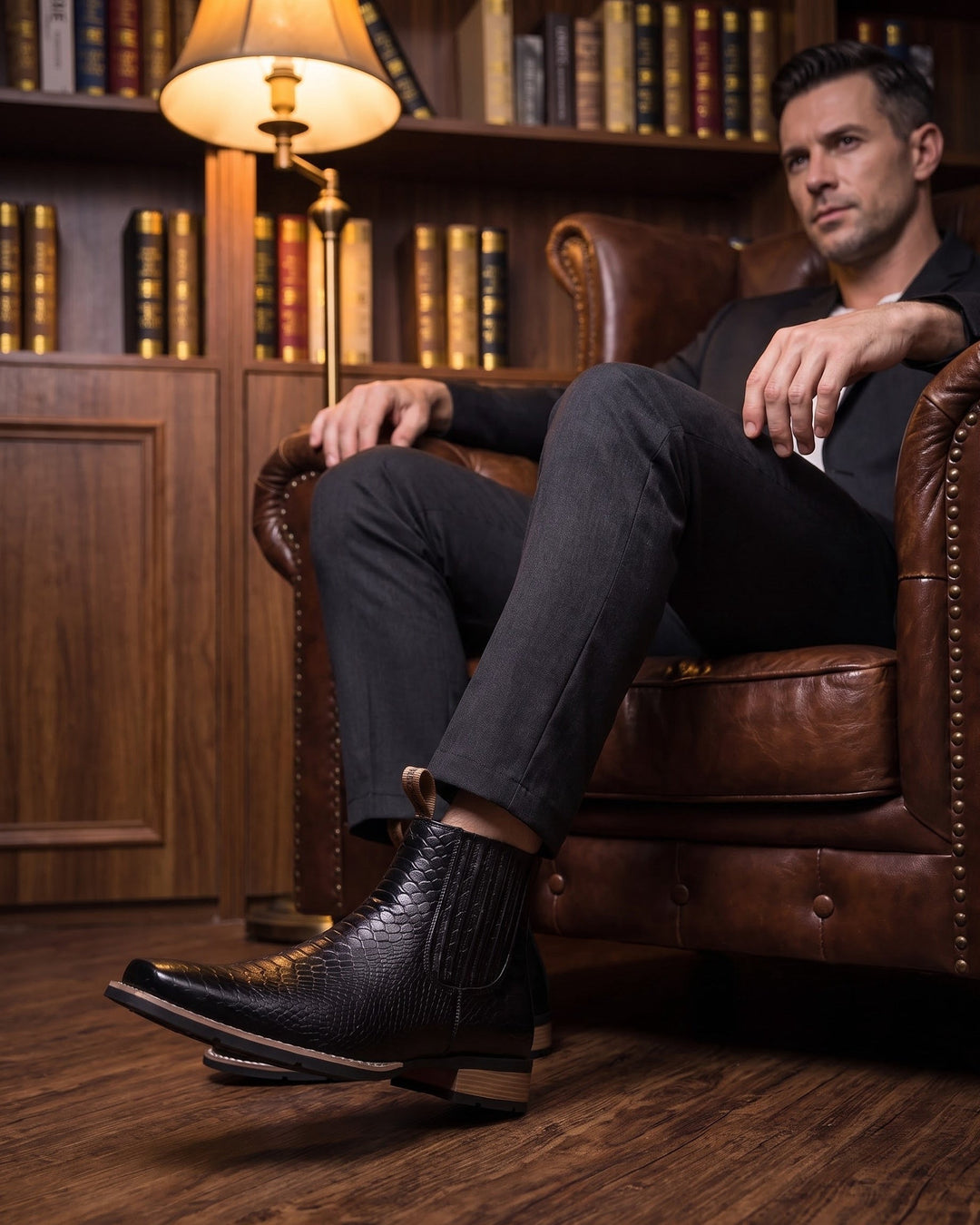Raffaele Leather Chelsea Boot