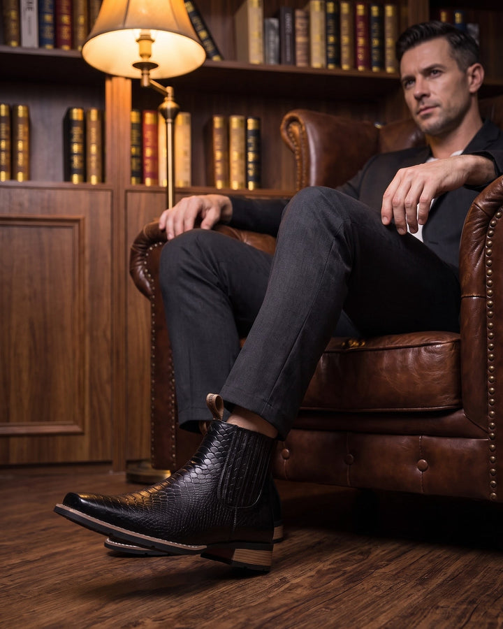 Raffaele Leather Chelsea Boot
