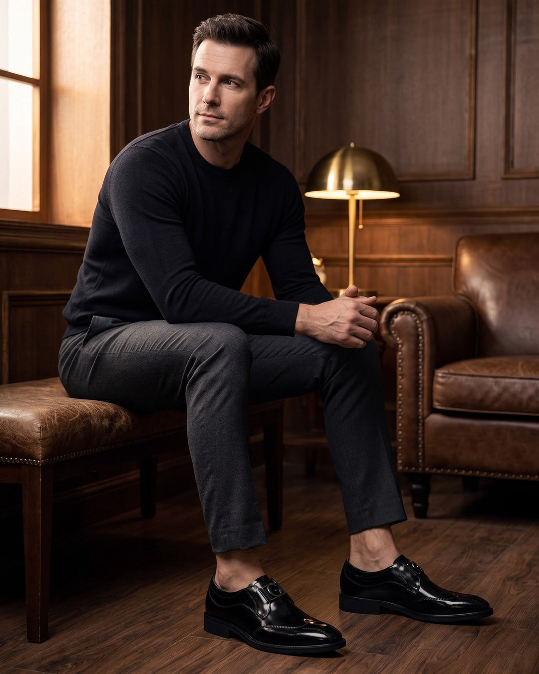 Carmelo Leather Monk Strap